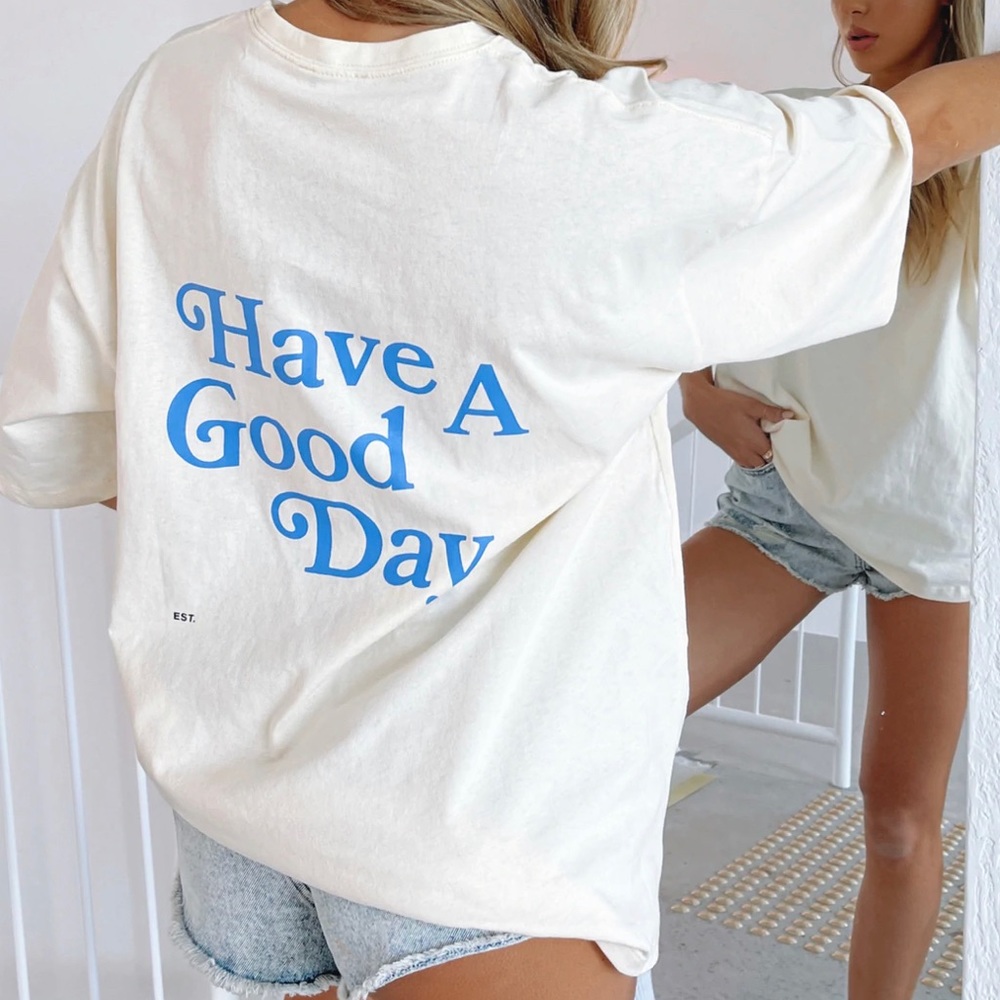 White Fox Have A Good Day Tee Cream